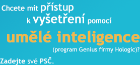 Pokud chcete řístup k vyšetření pomocí umělé inteligence (program Genius firmy Hologic), zadejte své PSČ.
